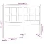Bettkopfteil aus massivem weißem Kiefernholz, 205,5 x 4 x 100 cm von vidaXL, Kopf- und Fußteile - Ref: Foro24-818941, Preis: ...