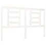 Bettkopfteil aus massivem weißem Kiefernholz, 126 x 4 x 100 cm von vidaXL, Kopf- und Fußteile - Ref: Foro24-818811, Preis: 43...