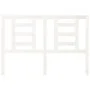 Solid white pine wood bed headboard 126x4x100 cm by vidaXL, Headboards and footboards - Ref: Foro24-818811, Price: 43,92 €, D...