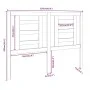 Bettkopfteil aus massivem weißem Kiefernholz, 126 x 4 x 100 cm von vidaXL, Kopf- und Fußteile - Ref: Foro24-818811, Preis: 43...