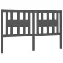 Solid gray pine wood headboard 141x4x100 cm by vidaXL, Headboards and footboards - Ref: Foro24-818667, Price: 57,93 €, Discou...