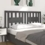 Kopfteil aus massivem grauem Kiefernholz, 141 x 4 x 100 cm von vidaXL, Kopf- und Fußteile - Ref: Foro24-818667, Preis: 57,93 ...