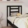 Cabecero de cama madera maciza de pino negro 81x4x100 cm de vidaXL, Cabeceros y pies de cama - Ref: Foro24-818799, Precio: 21...