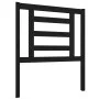 Cabecero de cama madera maciza de pino negro 81x4x100 cm de vidaXL, Cabeceros y pies de cama - Ref: Foro24-818799, Precio: 21...