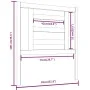 Cabecero de cama madera maciza de pino negro 81x4x100 cm de vidaXL, Cabeceros y pies de cama - Ref: Foro24-818799, Precio: 21...