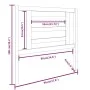 Bettkopfteil aus massivem Kiefernholz in Honigbraun, 96 x 4 x 100 cm von vidaXL, Kopf- und Fußteile - Ref: Foro24-818803, Pre...