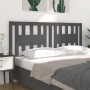 Solid gray pine wood headboard 186x4x100 cm by vidaXL, Headboards and footboards - Ref: Foro24-818687, Price: 64,36 €, Discou...