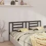 Solid gray pine wood bed headboard 156x4x100 cm by vidaXL, Headboards and footboards - Ref: Foro24-818827, Price: 32,80 €, Di...