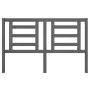 Solid gray pine wood bed headboard 156x4x100 cm by vidaXL, Headboards and footboards - Ref: Foro24-818827, Price: 32,80 €, Di...