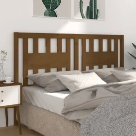 Solid honey brown pine wood headboard 166x4x100 cm by vidaXL, Headboards and footboards - Ref: Foro24-818683, Price: 58,00 €,...