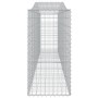 Cestas de gaviones 15 uds forma de arco hierro 400x50x100/120cm