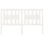 Cabecero madera maciza de pino blanco 206x4x100 cm de vidaXL, Cabeceros y pies de cama - Ref: Foro24-818691, Precio: 39,28 €,...
