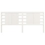 Cabecero madera maciza de pino blanco 206x4x100 cm de vidaXL, Cabeceros y pies de cama - Ref: Foro24-818791, Precio: 49,84 €,...