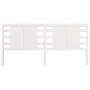 Cabecero madera maciza de pino blanco 206x4x100 cm de vidaXL, Cabeceros y pies de cama - Ref: Foro24-818791, Precio: 49,42 €,...
