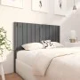 Solid gray pine wood bed headboard 125.5x4x100 cm by vidaXL, Headboards and footboards - Ref: Foro24-818862, Price: 36,77 €, ...