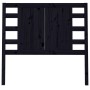 Kopfteil aus massivem schwarzem Kiefernholz, 106 x 4 x 100 cm von vidaXL, Kopf- und Fußteile - Ref: Foro24-818759, Preis: 57,...