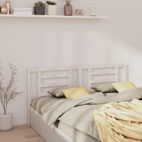 Solid white pine wood bed headboard 166x4x100 cm by vidaXL, Headboards and footboards - Ref: Foro24-818831, Price: 41,53 €, D...