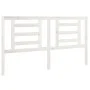 Solid white pine wood bed headboard 166x4x100 cm by vidaXL, Headboards and footboards - Ref: Foro24-818831, Price: 41,08 €, D...