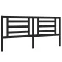 Solid black pine wood bed headboard 186x4x100 cm by vidaXL, Headboards and footboards - Ref: Foro24-818839, Price: 35,54 €, D...