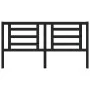 Solid black pine wood bed headboard 186x4x100 cm by vidaXL, Headboards and footboards - Ref: Foro24-818839, Price: 35,54 €, D...