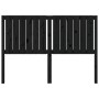 Cabecero de cama madera maciza de pino negro 145,5x4x100 cm de vidaXL, Cabeceros y pies de cama - Ref: Foro24-818874, Precio:...