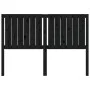 Cabecero de cama madera maciza de pino negro 145,5x4x100 cm de vidaXL, Cabeceros y pies de cama - Ref: Foro24-818874, Precio:...
