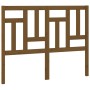 Honey brown pine solid wood bed headboard 125.5x4x100 cm by vidaXL, Headboards and footboards - Ref: Foro24-818963, Price: 31...
