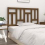 Honey brown pine solid wood bed headboard 125.5x4x100 cm by vidaXL, Headboards and footboards - Ref: Foro24-818963, Price: 31...