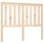 Solid pine wood bed headboard 126x6x101 cm by vidaXL, Headboards and footboards - Ref: Foro24-818510, Price: 40,78 €, Discoun...