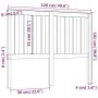 Solid pine wood bed headboard 126x6x101 cm by vidaXL, Headboards and footboards - Ref: Foro24-818510, Price: 40,78 €, Discoun...