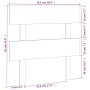 Bettkopfteil aus massivem Kiefernholz in Honigbraun, 78,5 x 3 x 81 cm von vidaXL, Kopf- und Fußteile - Ref: Foro24-819048, Pr...