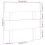 Bettkopfteil aus massivem Kiefernholz in Honigbraun, 78,5 x 3 x 81 cm von vidaXL, Kopf- und Fußteile - Ref: Foro24-819048, Pr...