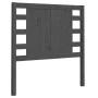 Kopfteil aus massivem grauem Kiefernholz, 96 x 4 x 100 cm von vidaXL, Kopf- und Fußteile - Ref: Foro24-818752, Preis: 30,07 €...