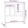Bettkopfteil aus massivem Kiefernholz, honigbraun, 95,5 x 4 x 100 cm von vidaXL, Kopf- und Fußteile - Ref: Foro24-818953, Pre...