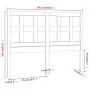 Cabecero de cama madera maciza de pino 165,5x4x100 cm de vidaXL, Cabeceros y pies de cama - Ref: Foro24-818930, Precio: 44,78...