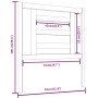 Bettkopfteil aus massivem weißem Kiefernholz, 81 x 4 x 100 cm von vidaXL, Kopf- und Fußteile - Ref: Foro24-818796, Preis: 36,...