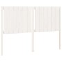 Cabecero de cama madera maciza de pino blanco 145,5x4x100 cm de vidaXL, Cabeceros y pies de cama - Ref: Foro24-818871, Precio...
