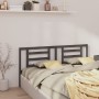 Bettkopfteil aus massivem grauem Kiefernholz, 166 x 4 x 100 cm von vidaXL, Kopf- und Fußteile - Ref: Foro24-818832, Preis: 32...