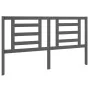 Solid gray pine wood bed headboard 166x4x100 cm by vidaXL, Headboards and footboards - Ref: Foro24-818832, Price: 32,80 €, Di...
