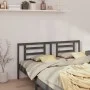 Bettkopfteil aus massivem grauem Kiefernholz, 166 x 4 x 100 cm von vidaXL, Kopf- und Fußteile - Ref: Foro24-818832, Preis: 32...