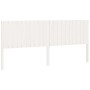 Solid white pine wood bed headboard 205.5x4x100 cm by vidaXL, Headboards and footboards - Ref: Foro24-818891, Price: 81,12 €,...