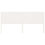 Solid white pine wood bed headboard 205.5x4x100 cm by vidaXL, Headboards and footboards - Ref: Foro24-818891, Price: 81,12 €,...