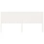 Solid white pine wood bed headboard 205.5x4x100 cm by vidaXL, Headboards and footboards - Ref: Foro24-818891, Price: 82,34 €,...