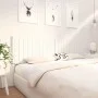 Solid white pine wood bed headboard 205.5x4x100 cm by vidaXL, Headboards and footboards - Ref: Foro24-818891, Price: 82,34 €,...