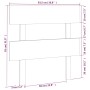 Cabecero de cama madera maciza de pino gris 93,5x3x81 cm de vidaXL, Cabeceros y pies de cama - Ref: Foro24-819052, Precio: 20...