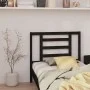 Cabecero de cama madera maciza de pino negro 96x4x100 cm de vidaXL, Cabeceros y pies de cama - Ref: Foro24-818804, Precio: 23...