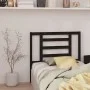 Cabecero de cama madera maciza de pino negro 96x4x100 cm de vidaXL, Cabeceros y pies de cama - Ref: Foro24-818804, Precio: 23...
