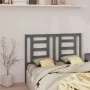 Solid gray pine wood bed headboard 126x4x100 cm by vidaXL, Headboards and footboards - Ref: Foro24-818812, Price: 30,07 €, Di...