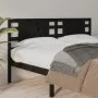 Cabecero madera maciza de pino negro 126x4x100 cm de vidaXL, Cabeceros y pies de cama - Ref: Foro24-818764, Precio: 32,80 €, ...