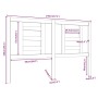 Bettkopfteil aus massivem Kiefernholz, 146 x 4 x 100 cm von vidaXL, Kopf- und Fußteile - Ref: Foro24-818820, Preis: 36,19 €, ...